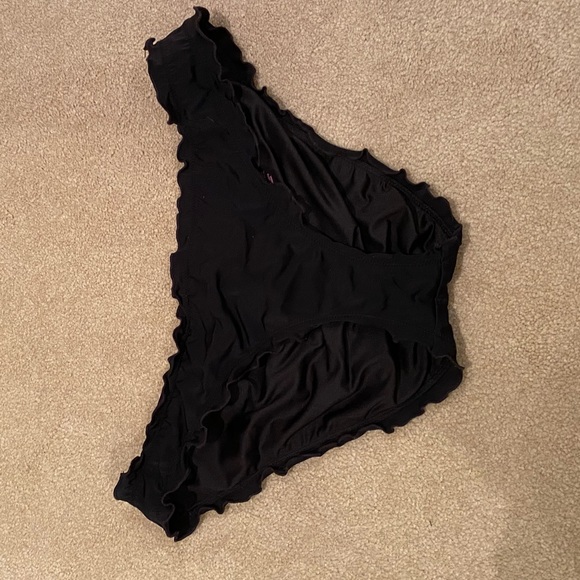 Victoria's Secret Other - Black ruffled swim bottoms